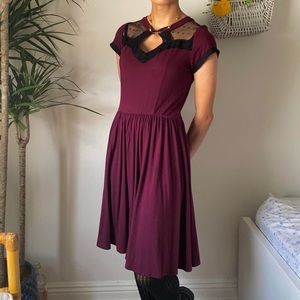 (SOLD) Dainty dark babydoll dress